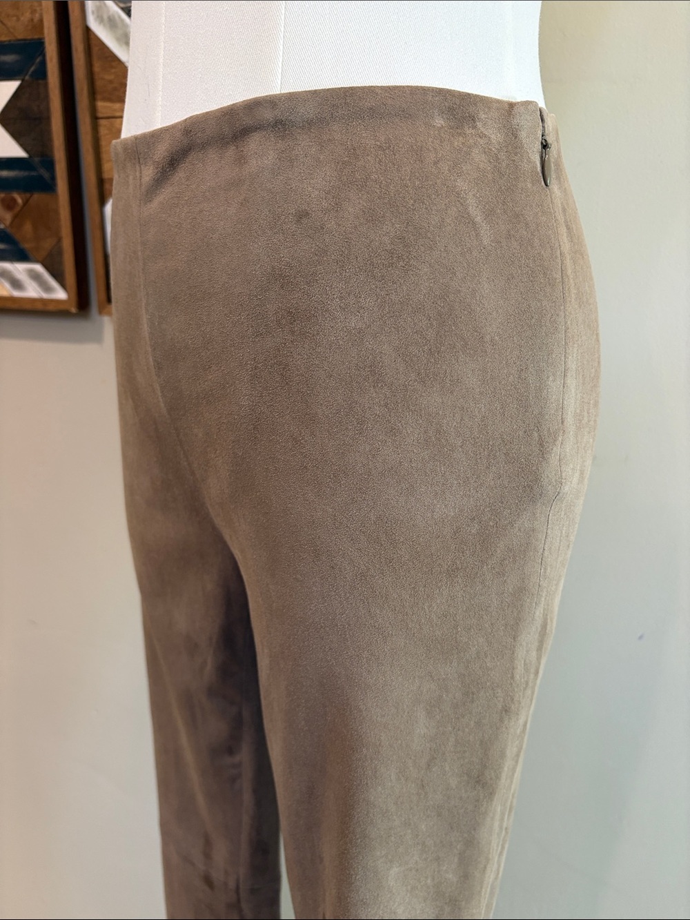 Ralph Lauren Collection Tan Suede Leather Pants Pre-Fall 2016 size 4 - Picture 6 of 14